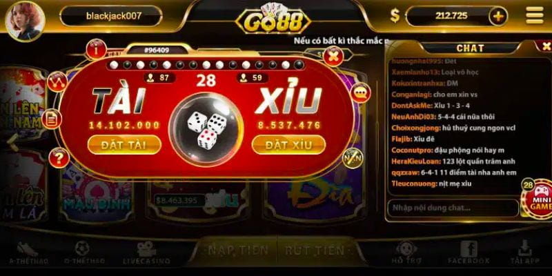 Hướng dẫn cách chơi go88 tài xỉu