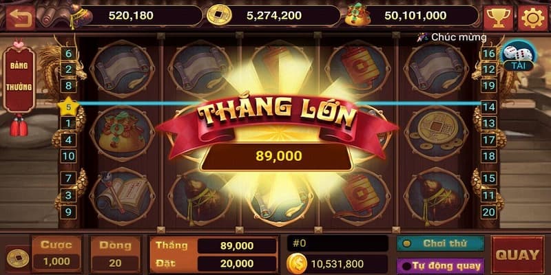 Đặt cược và bắt đầu quay