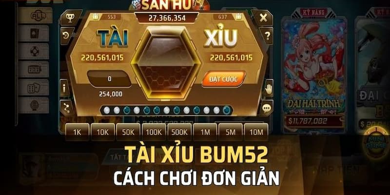 Hướng dẫn cách chơi tài xỉu bum52 tại Go88