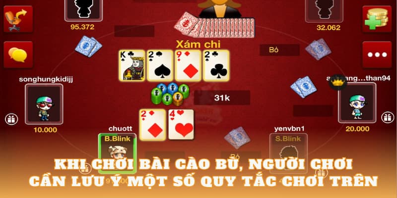 Những điều cần lưu ý khi chơi bài cao bù tại Go88