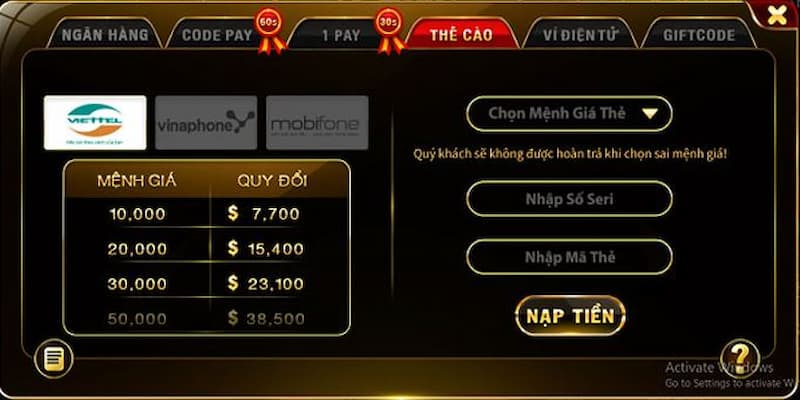 Nạp tiền Go88 Vì sao nên lựa chọn Go88